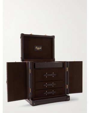 Rapport Brompton Croc-effect Leather Accessory Trunk - Brown