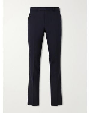 Paul Smith Straight-Leg Pleated Wool Suit Trousers - Blue