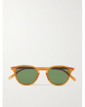 Garrett Leight Hampton Round-Frame Acetate Sunglasses - Green