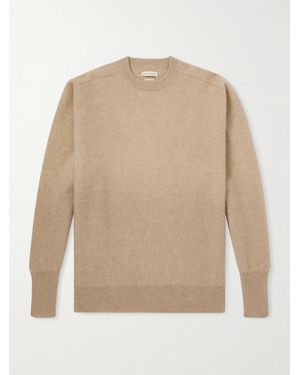 Kaptain Sunshine Pullover aus gebürstetem Kaschmir - Natur