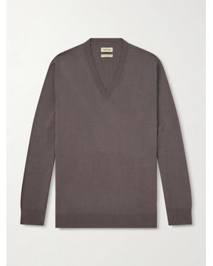 De Bonne Facture Saxophonist Wool Jumper - Grey