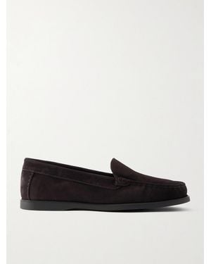Saman Amel City Suede Loafers - White