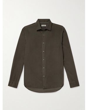 Canali Cotton-corduroy Shirt - Grey
