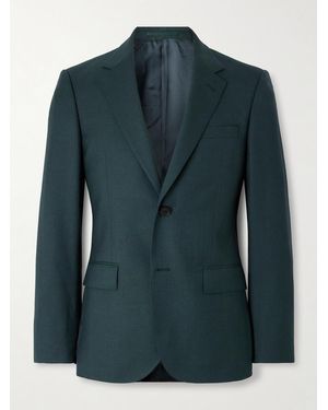 MR P. Luxe Slim-Fit Wool And Silk-Blend Suit Jacket - Green