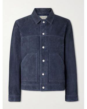 Officine Generale Loki Suede Jacket - Blue