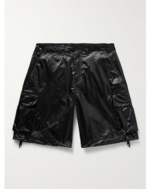 Our Legacy Mount Straight-Leg Coated-Ripstop Cargo Shorts - Black