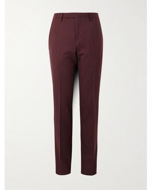 Paul Smith Slim-Fit Straight-Leg Wool-Twill Suit Trousers - Purple