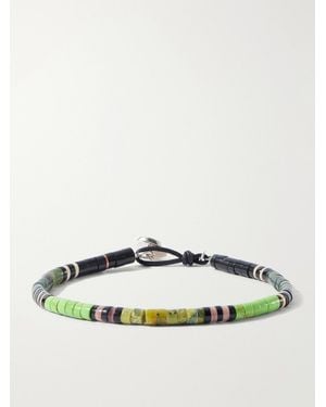 Peyote Bird Orilla Verde Sterling Multi-Stone Bracelet - Green