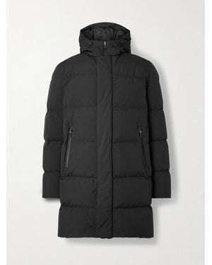 Herno Slim-Fit Quilted Shell Hooded Down Parka - Black