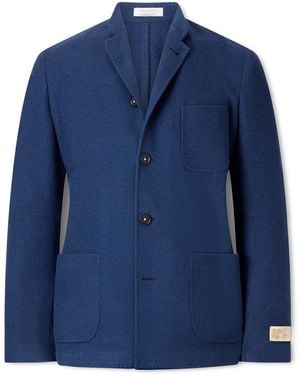 Massimo Alba Bali Virgin Wool, Silk And Cashmere-Blend Blazer - Blue