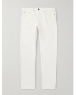 ZEGNA Roccia Slim-Fit Straight-Leg Cotton Trousers - White