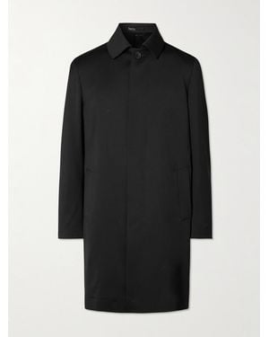 MR P. Wool Car Coat - Black