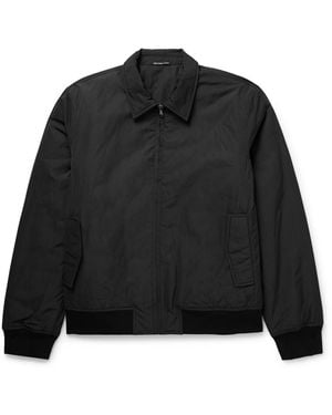 James Perse Padded Recycled-twill Bomber Jacket - Black