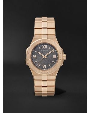 Chopard Alpine Eagle Automatic 36Mm Brushed 18-Karat Watch, Ref. No. 295370-5001 - Black