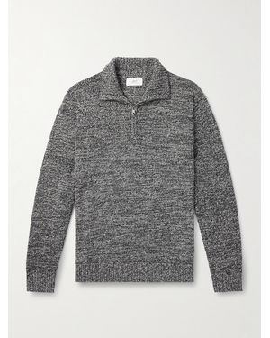 MR P. Wool And Cashmere-blend Half-zip Jumper - Grey