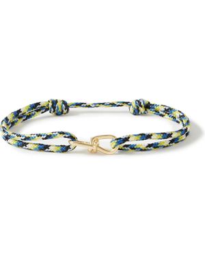 Luis Morais Large Knot And Cord Bracelet - Green