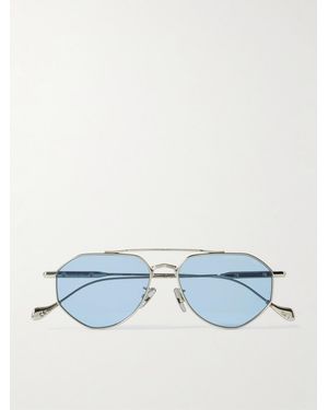 Cutler and Gross The Great Frog Lynott Aviator-style Titanium Sunglasses - Blue