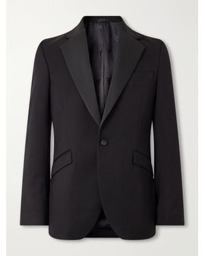 Favourbrook Tommy Grosgrain-Trimmed Wool Tuxedo Jacket - Black