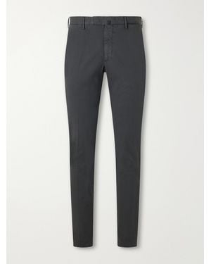 Slowear Incotex Slim-Fit Batavia Stretch-Cotton Pants - Gray