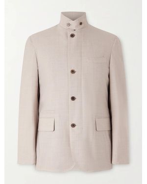 dunhill Super 130S Wool Jacket - Natural