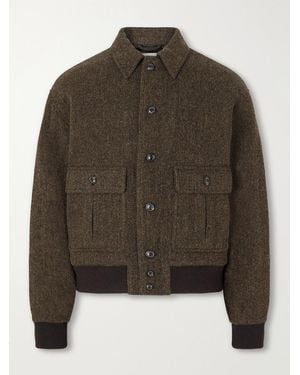 Valstar Colin Virgin Wool Bomber Jacket - Green