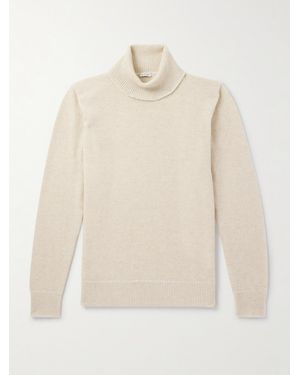 Caruso Wool Rollneck Sweater - Natural