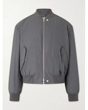 Jil Sander Cotton Bomber Jacket - Grey