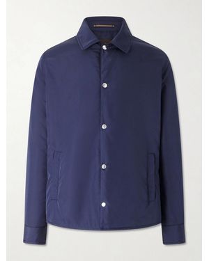 Slowear Padded Shell Overshirt - Blue