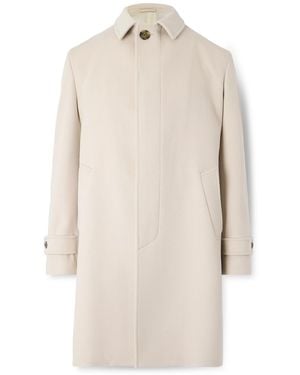 Lardini Virgin Wool Overcoat - White