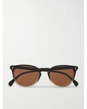 Oliver Peoples Finley Esq. Round-frame Acetate Sunglasses - Brown