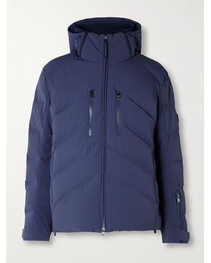 Bogner Jervis-D Panelled Quilted Shell Hooded Down Jacket - Blue