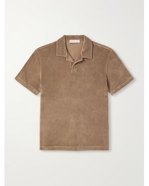 Orlebar Brown Cotton-terry Polo-shirt - Natural