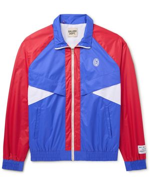 GALLERY DEPT. Jude Logo-Print Colour-Block Nylon-Ripstop Jacket - Blue