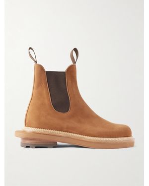 J.M. Weston Sacai Stivaletti Chelsea - Marrone