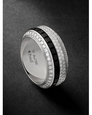Piaget Possession 18-Karat, Diamond And Ceramic Ring - Black