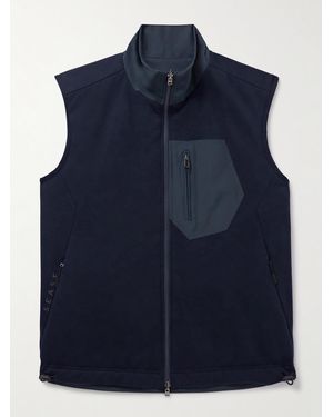 Sease Explorer Reversible Padded Virgin Wool-Blend Jersey And Micro-Ripstop Gilet - Blue