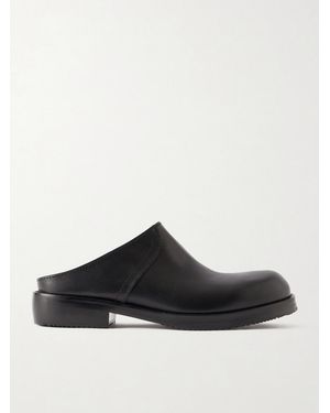 Dries Van Noten Leather Mules - Brown