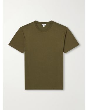 Sunspel Riviera Cotton-Jersey T-Shirt - Green