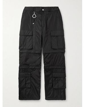 Moncler Genius Pharrell Williams Straight-Leg Convertible Padded Shell Trousers - Black
