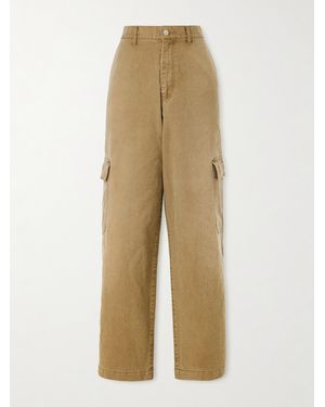 Ssstein Straight-leg Cotton Cargo Trousers - Natural