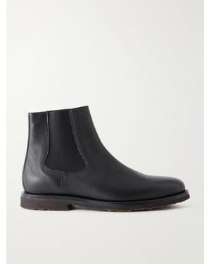 MR P. Leather Chelsea Boots - Black