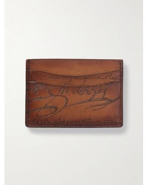 Berluti Bambou Neo Scritto Venezia Leather Cardholder - Brown
