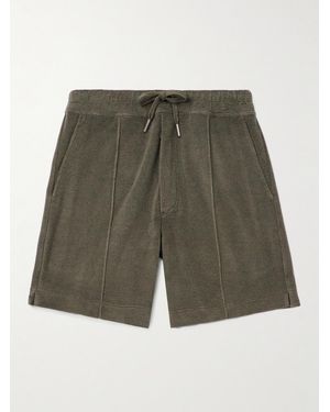 Tom Ford Straight-Leg Cotton-Terry Shorts - Green