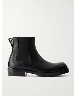 Dries Van Noten Leather Chelsea Boots - Black