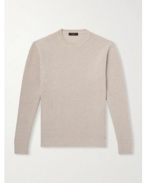 Slowear Ribbed Cashmere Sweater - Weiß