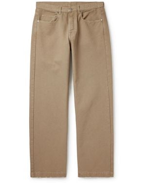 Massimo Alba Oceano Straight-Leg Selvedge Jeans - Natural