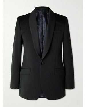 Favourbrook Hampton Shawl-collar Grosgrain-trimmed Wool Tuxedo Jacket - Black