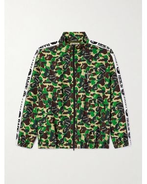 SAINT Mxxxxxx Bape Camouflage-Print Twill Zip-Up Jacket - Green