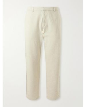 Folk Cotton And Linen-blend Suit Trousers - Natural