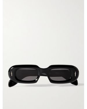 Cutler and Gross The Great Frog Oval-Frame Acetate Sunglasses - Black